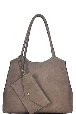 STYLISH FASHION MODERN SATCHEL WITH CLUTCH