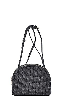 STYLISH WOVEN FRONT SHOULDER CROSS BODY BAG