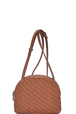 STYLISH WOVEN FRONT SHOULDER CROSS BODY BAG