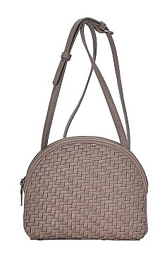 STYLISH WOVEN FRONT SHOULDER CROSS BODY BAG