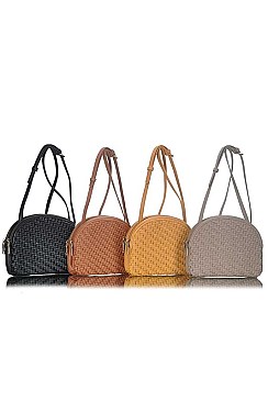 STYLISH WOVEN FRONT SHOULDER CROSS BODY BAG