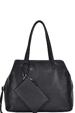 LARGE SATCHEL WITH COIN PURSE