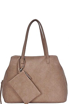LARGE SATCHEL WITH COIN PURSE