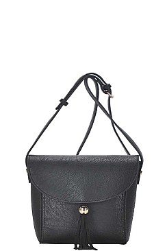 STYLISH TASSEL FLAP CROSS BODY BAG