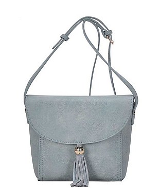 STYLISH TASSEL FLAP CROSS BODY BAG