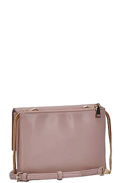 MODERN FASHION STUDDED CROSS BODY BAG