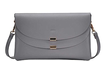 FASHION DESIGNER DOUBLE FLAP CROSSBODY BAG
