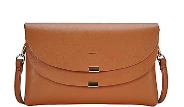 FASHION DESIGNER DOUBLE FLAP CROSSBODY BAG