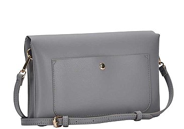 FASHION DESIGNER DOUBLE FLAP CROSSBODY BAG