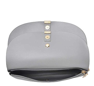 FASHION DESIGNER DOUBLE FLAP CROSSBODY BAG