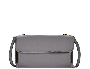 GOLD TONE HARDWARE CROSS BODY BAG