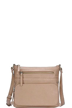 LEATHERETTE MODERN CROSS BODY BAG