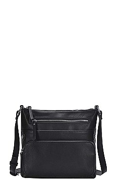 LEATHERETTE MODERN CROSS BODY BAG