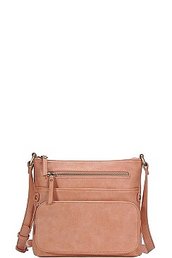 LEATHERETTE MODERN CROSS BODY BAG