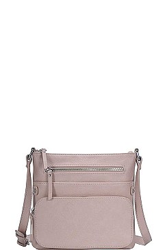 LEATHERETTE MODERN CROSS BODY BAG