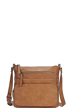 LEATHERETTE MODERN CROSS BODY BAG
