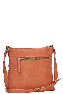 LEATHERETTE MODERN CROSS BODY BAG