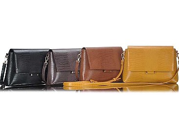 MODERN TEXTURED CROSS BODY SHOULDER BAG