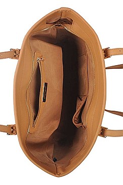 CORK TEXTURED FASHION PATTERN SHOPPER BAG