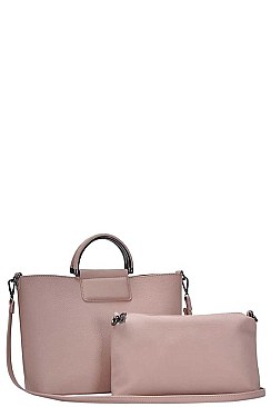 2IN1 FASHION TOTE WITH LONG STRAP
