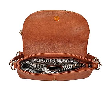 FASHION TASSEL MULTI DESIGN PLAIN CROSSBODY BAG