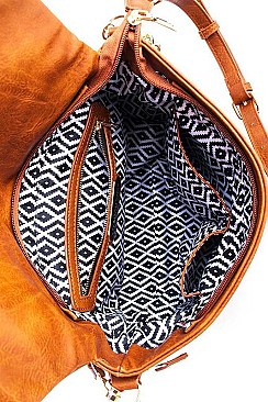 Classic Fashionable Expandable Crossbody Bag JYBGW-46114-1