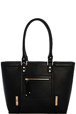 CLASSY DESIGNER FASHION ZIPPED SHOPPER WITH LONG STRAP JYBGW-6644