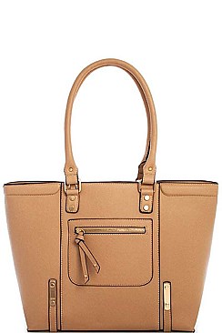 CLASSY DESIGNER FASHION ZIPPED SHOPPER WITH LONG STRAP JYBGW-6644