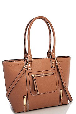 CLASSY DESIGNER FASHION ZIPPED SHOPPER WITH LONG STRAP JYBGW-6644