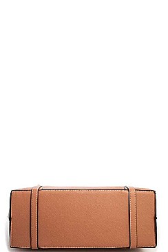 CLASSY DESIGNER FASHION ZIPPED SHOPPER WITH LONG STRAP JYBGW-6644