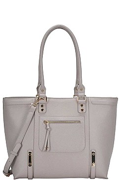 CLASSY DESIGNER FASHION ZIPPED SHOPPER WITH LONG STRAP JYBGW-6644