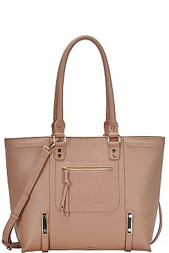 CLASSY DESIGNER FASHION ZIPPED SHOPPER WITH LONG STRAP JYBGW-6644