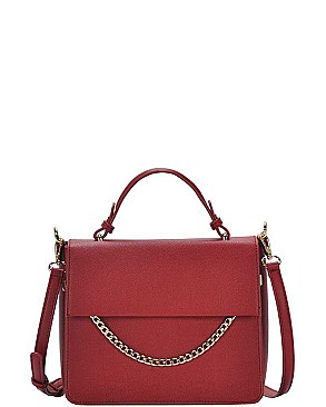 CLASSY CHAIN ACCENT FASHION CROSSBODY BAG JYBGW-81502