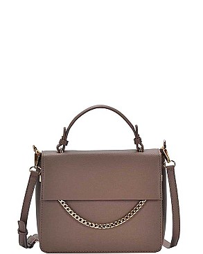 CLASSY CHAIN ACCENT FASHION CROSSBODY BAG JYBGW-81502