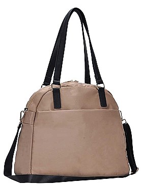 STYLISH CANVAS LONG STRAP FABRIC SATCHEL