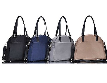 STYLISH CANVAS LONG STRAP FABRIC SATCHEL