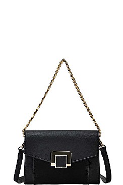 CHIC FASHION PRINCESS BUCKLED CROSSBODY BAG JYBGW-81934