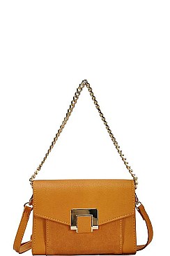 CHIC FASHION PRINCESS BUCKLED CROSSBODY BAG JYBGW-81934
