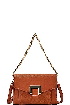 CHIC FASHION PRINCESS BUCKLED CROSSBODY BAG JYBGW-81934