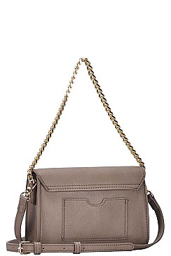 CHIC FASHION PRINCESS BUCKLED CROSSBODY BAG JYBGW-81934