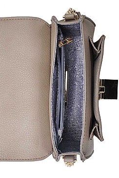 CHIC FASHION PRINCESS BUCKLED CROSSBODY BAG JYBGW-81934