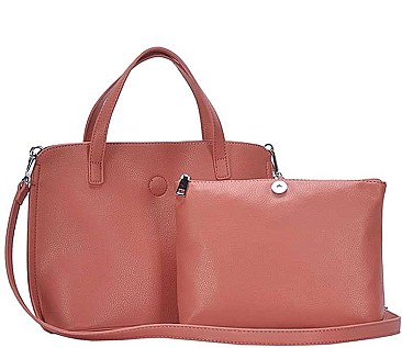 2 IN 1 TOTE BAG WITH LONG STRAP
