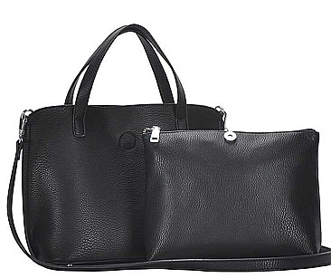 2 IN 1 TOTE BAG WITH LONG STRAP