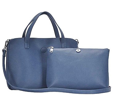 2 IN 1 TOTE BAG WITH LONG STRAP