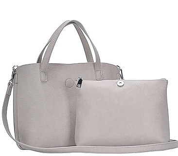 2 IN 1 TOTE BAG WITH LONG STRAP