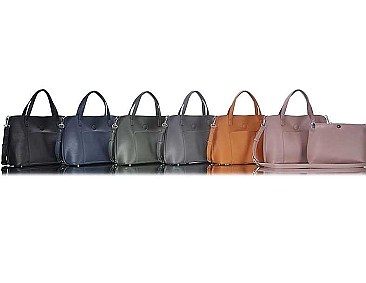 2 IN 1 TOTE BAG WITH LONG STRAP