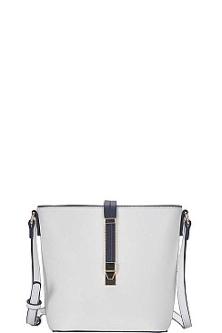 SHOULDER BUCKET CROSS BODY BAG