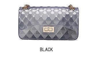 Translucent Embossed Jelly Shoulder Bag
