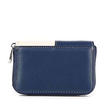 American Flag Petite Zip Around Wallet
