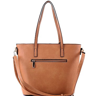 3 in 1 Stripe Print Tote Cross Body Value SET